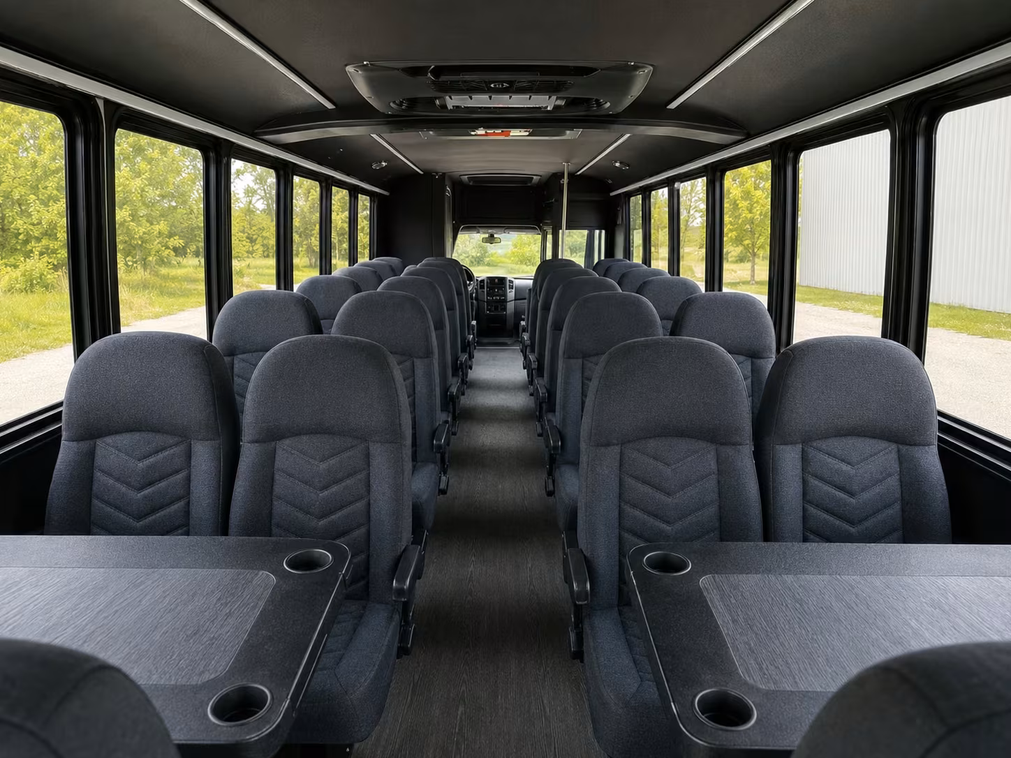 15 passenger minibus interior