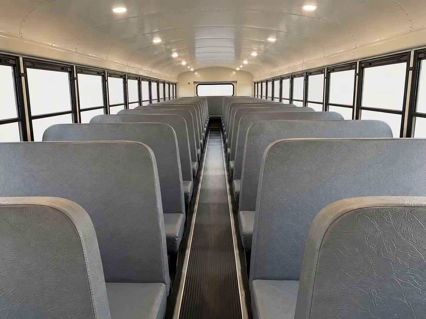 school bus inside
